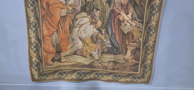 French Signed Tapestry - Image 5