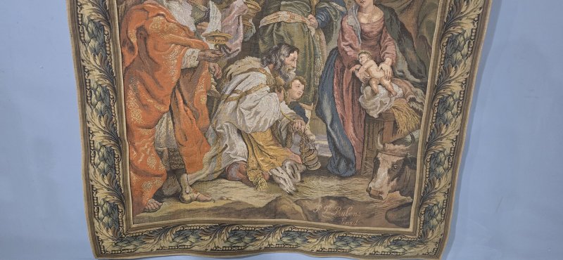 French Signed Tapestry - Image 9