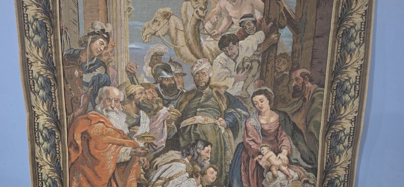 French Signed Tapestry - Image 8