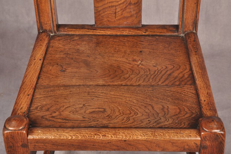 A Set Of Four Queen Anne Oak & Elm Chairs - Image 5