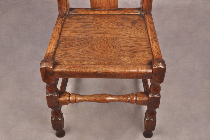 A Set Of Four Queen Anne Oak & Elm Chairs - Image 7