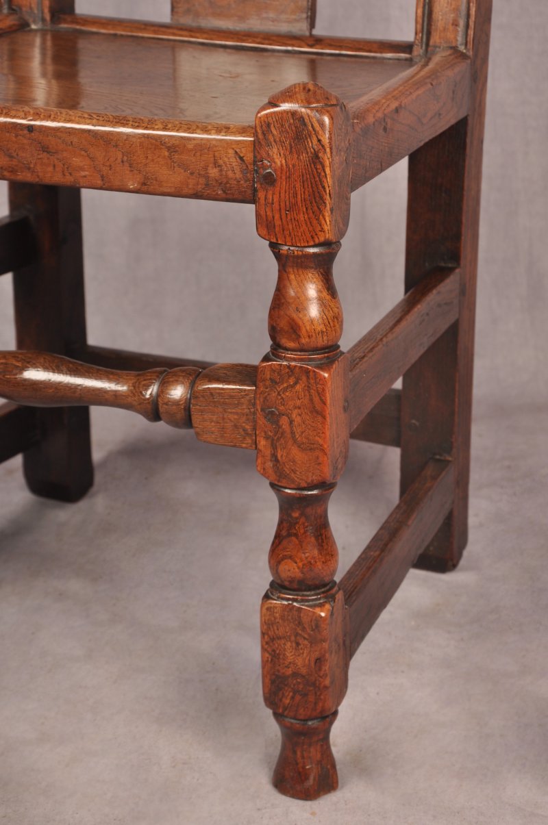 A Set Of Four Queen Anne Oak & Elm Chairs - Image 6