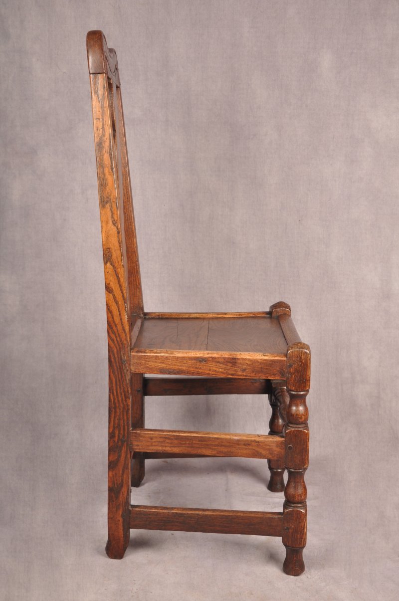 A Set Of Four Queen Anne Oak & Elm Chairs - Image 8