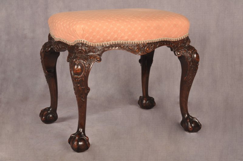 Fine 19th Century Walnut Stool