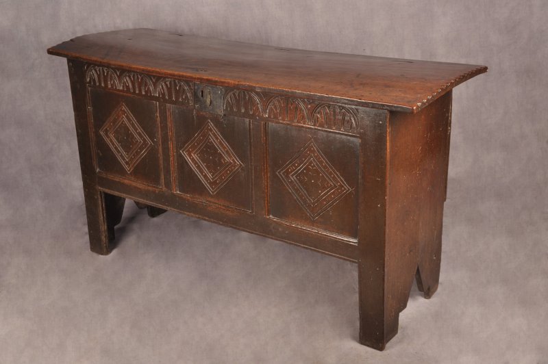 Early 17th Century Oak Coffer