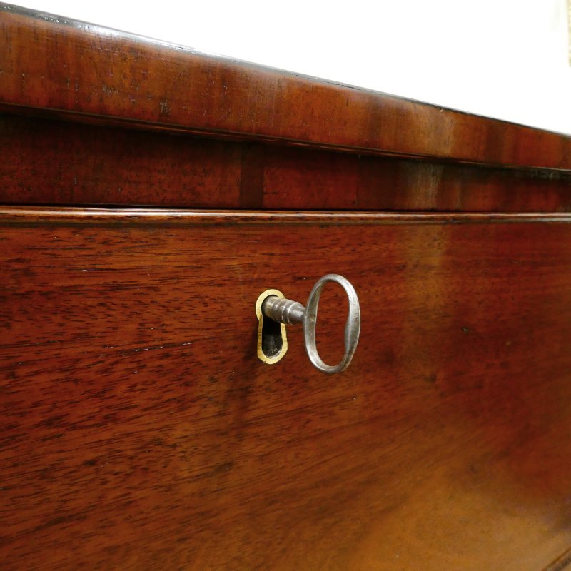Regency Mahogany Bow Fronted Chest of Drawers - Image 4