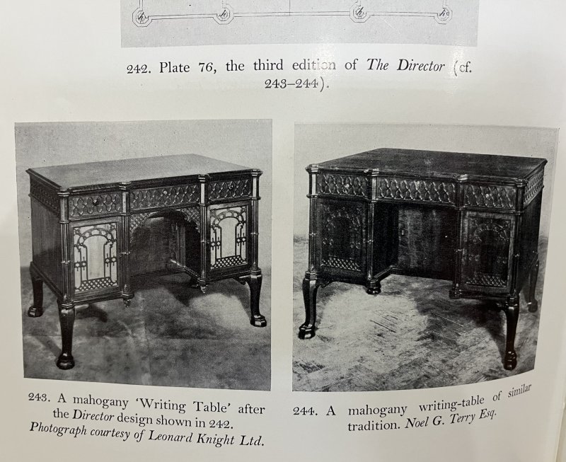 A superb Chippendale design mahogany Gothic revival desk - Image 10