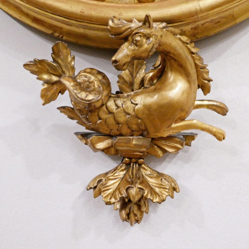 Regency Giltwood Convex Wall Mirror - Image 6