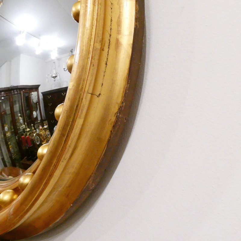 Regency Giltwood Convex Wall Mirror - Image 12