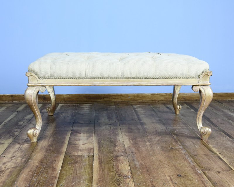 William IV Grand Scale Parcel Gilt Foot Stool - Image 6