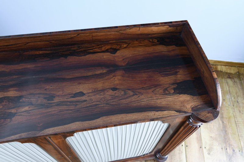 George IV Period Goncalo Alves Two Door Cabinet - Image 3