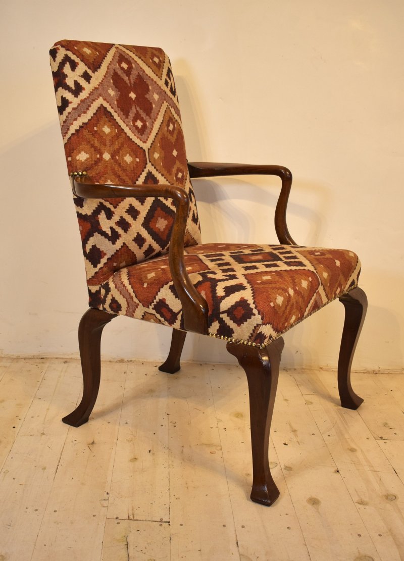 Walnut Open Armchair - Image 2