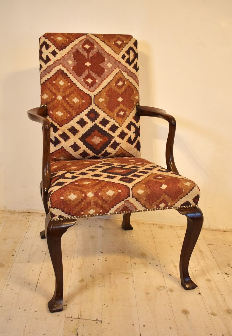 Walnut Open Armchair