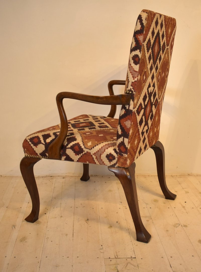 Walnut Open Armchair - Image 4