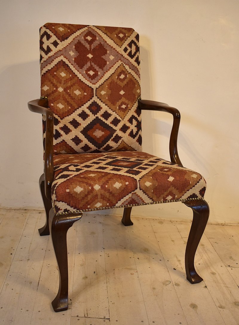 Walnut Open Armchair - Image 6