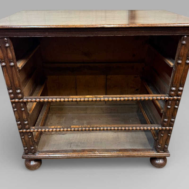 Antique 17th Century Oak Jacobean Chest Of Drawers - Image 9