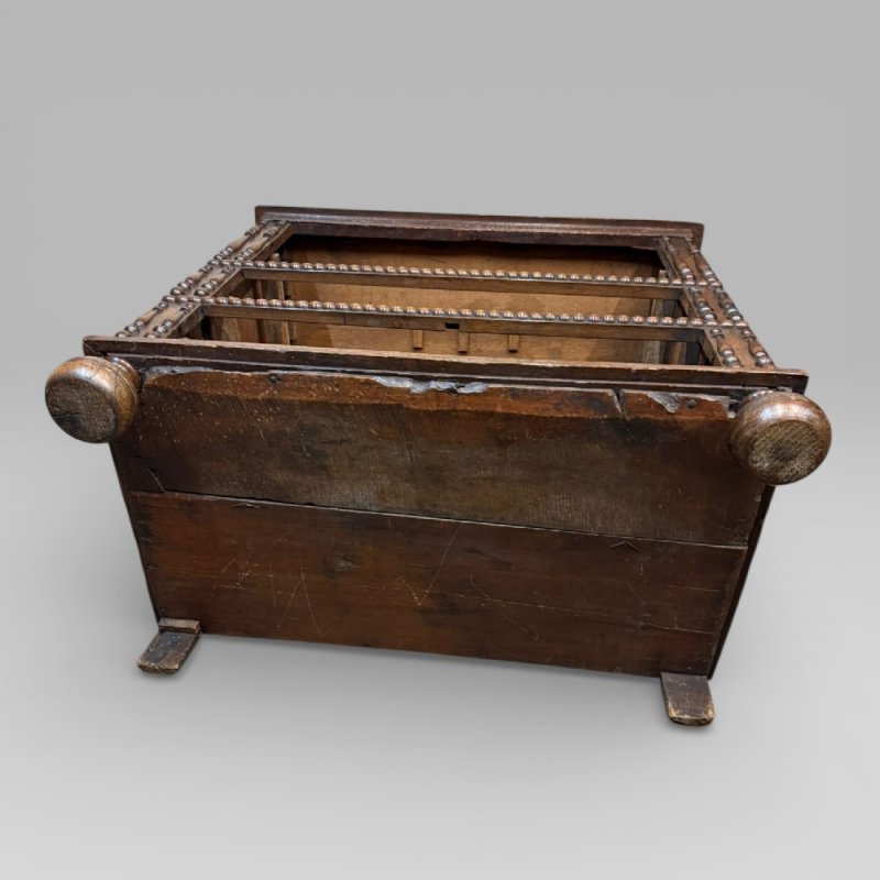 Antique 17th Century Oak Jacobean Chest Of Drawers - Image 13