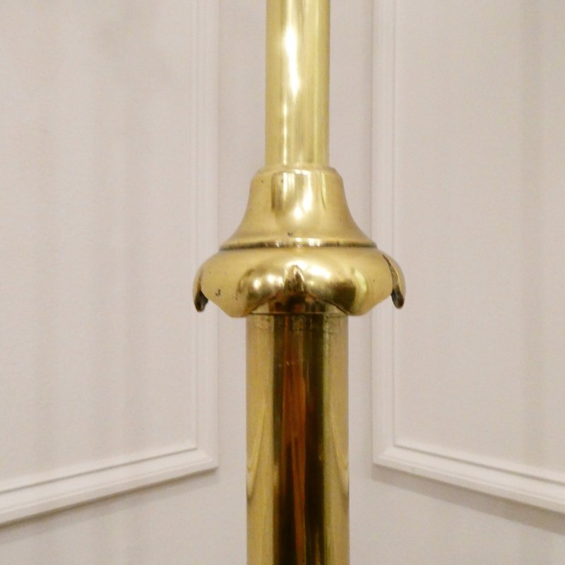 Art Nouveau Brass Floor Lamp - Image 7