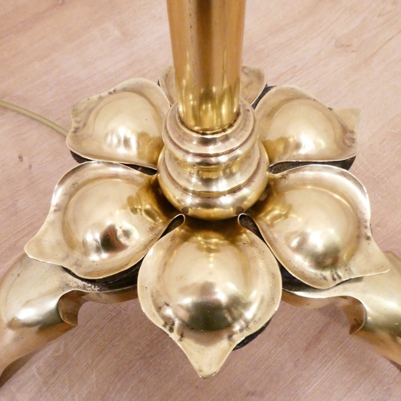Art Nouveau Brass Floor Lamp - Image 3