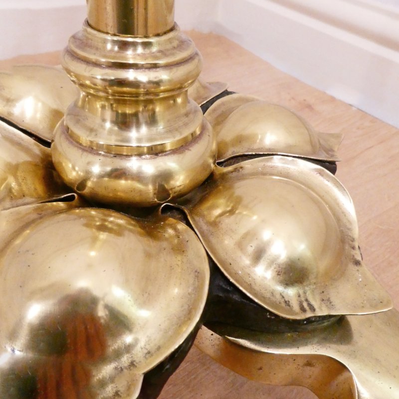 Art Nouveau Brass Floor Lamp - Image 4