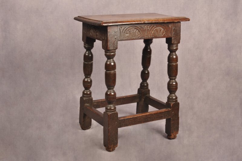 17th Century Oak Joint Stool - Image 2