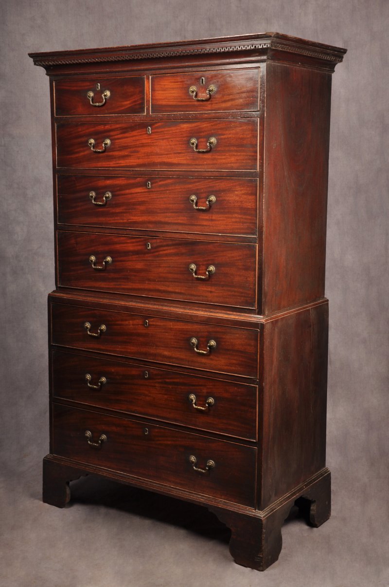 18th Century Mahogany Tallboy - Image 8