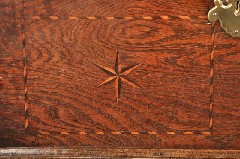 Early 18th Century Oak Coffer Bach - Image 5