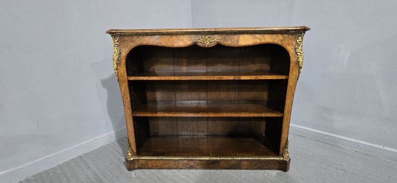 Top Quality English Walnut Open Library Bookcase