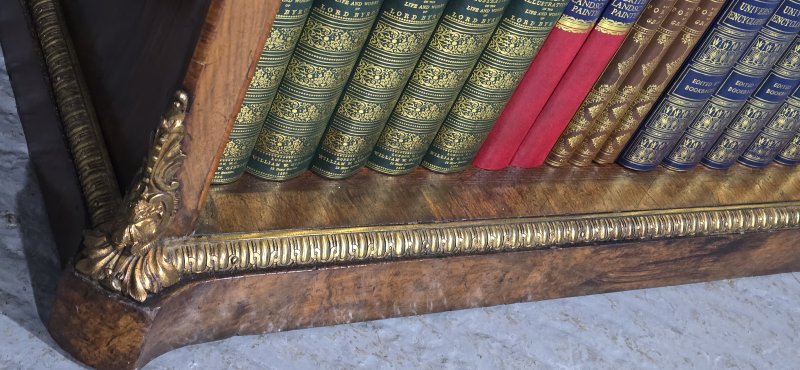 Top Quality English Walnut Open Library Bookcase