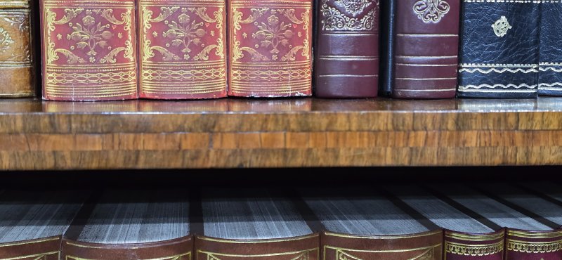 Top Quality English Walnut Open Library Bookcase