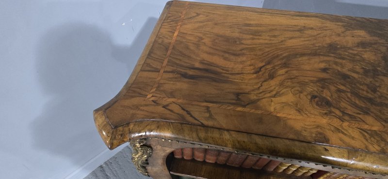 Top Quality English Walnut Open Library Bookcase