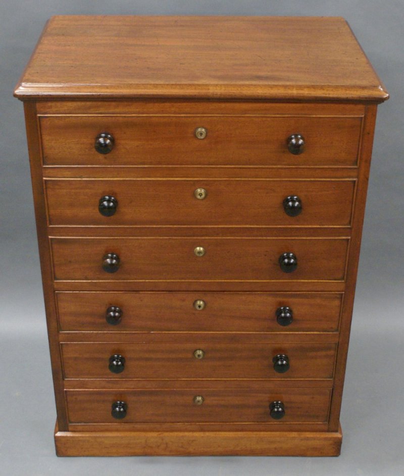 An Unusual George III Mahogany Chest Of Drawers