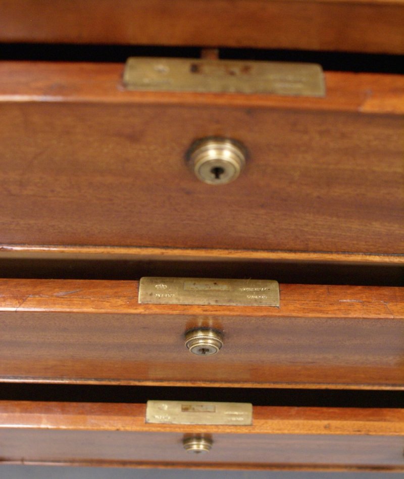 An Unusual George III Mahogany Chest Of Drawers