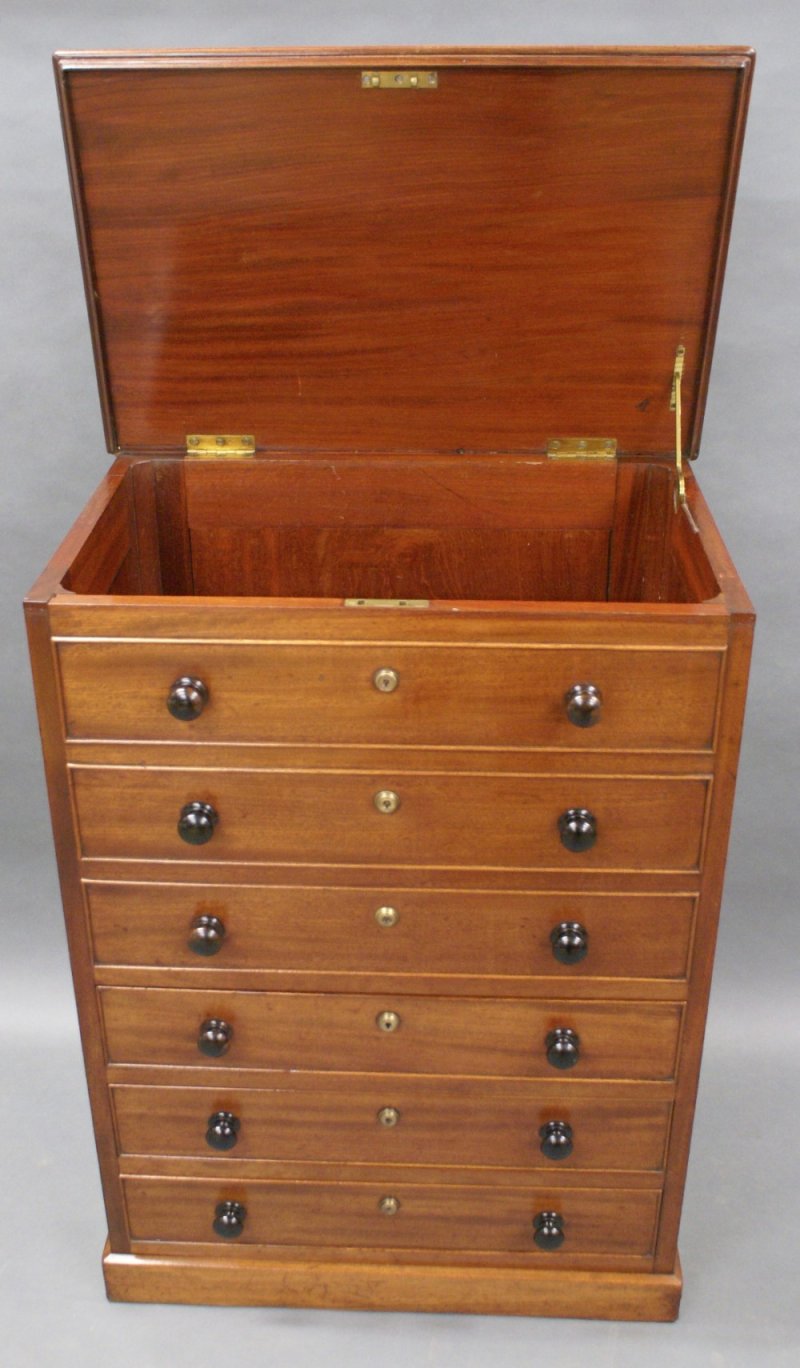 An Unusual George III Mahogany Chest Of Drawers