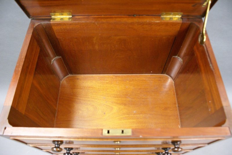 An Unusual George III Mahogany Chest Of Drawers