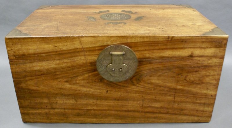Cantonese Brass-bound Camphor-wood Trunk