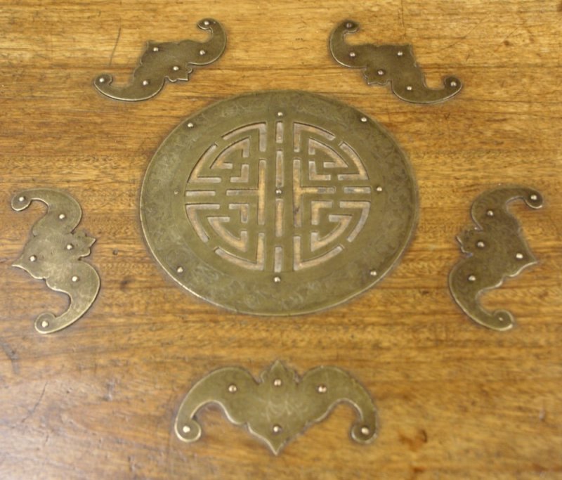 Cantonese Brass-bound Camphor-wood Trunk