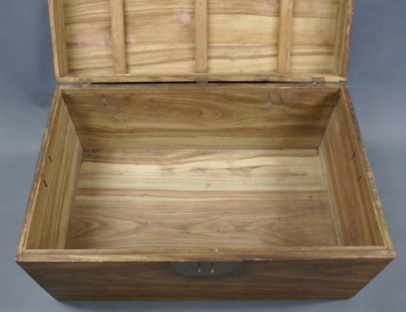 Cantonese Brass-bound Camphor-wood Trunk