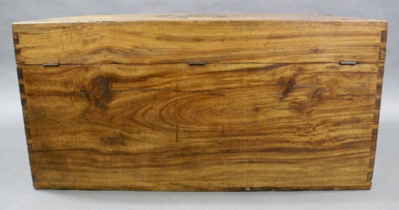 Cantonese Brass-bound Camphor-wood Trunk