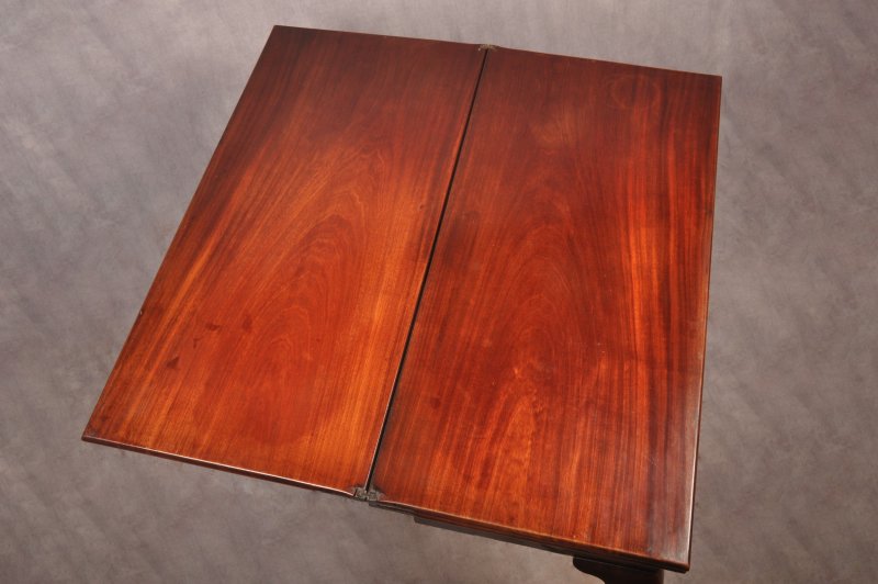 Fine 18th Century Mahogany Triple Top Card Table