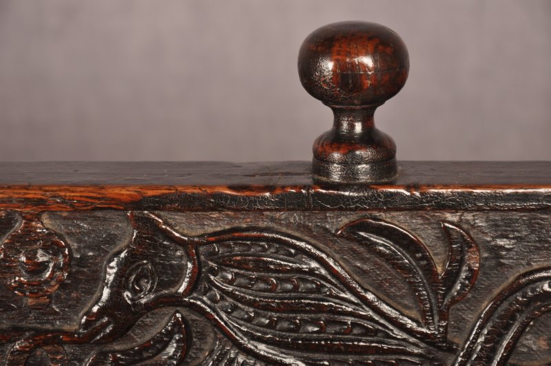 Rare 17th Century Oak North Country Box Settle