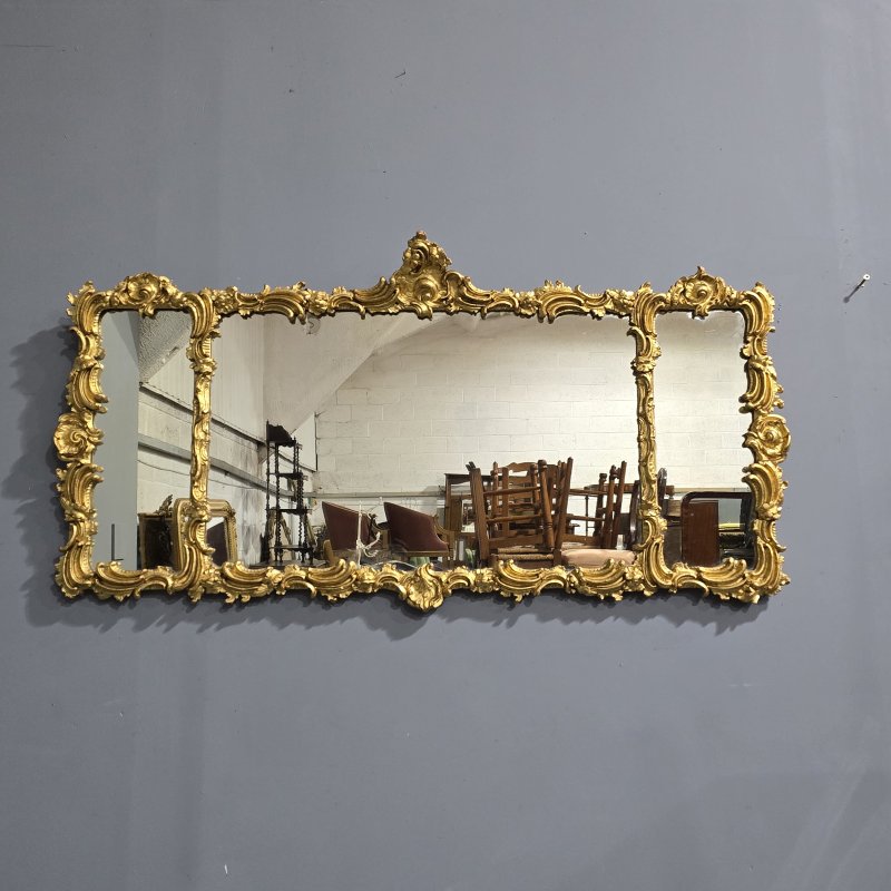Outstanding Victorian Gilt Mirror