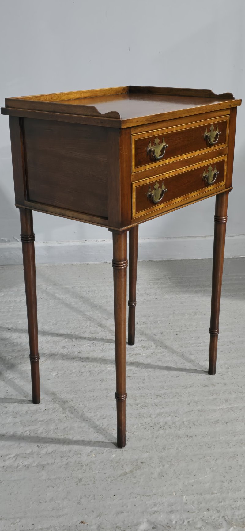 Very Pretty Two Drawer Side Table - Image 5