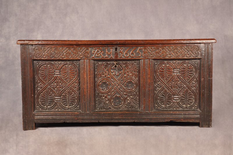 17th Century Lakeland Oak Coffer