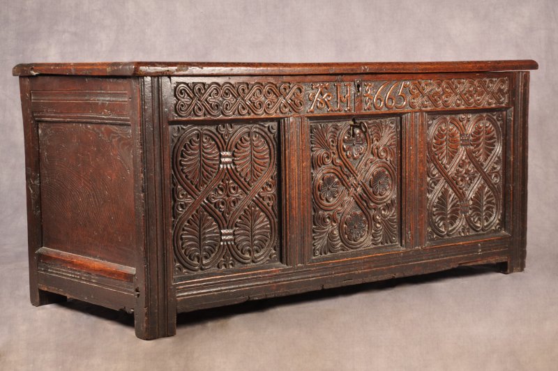 17th Century Lakeland Oak Coffer