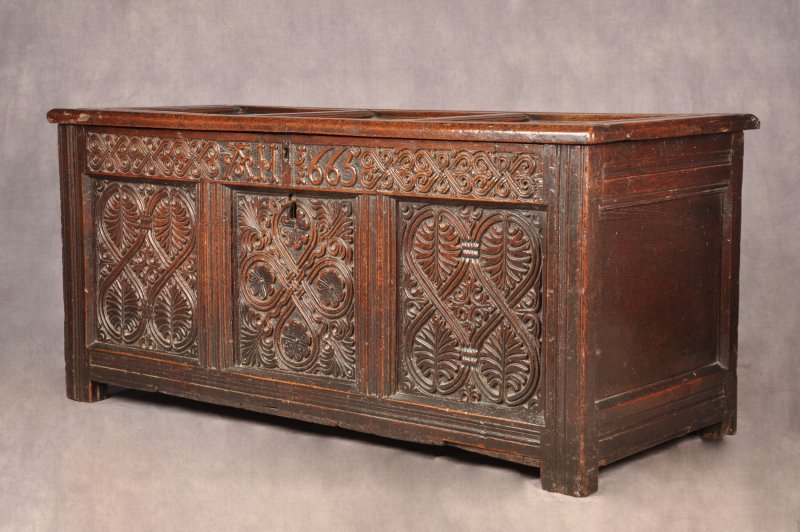 17th Century Lakeland Oak Coffer