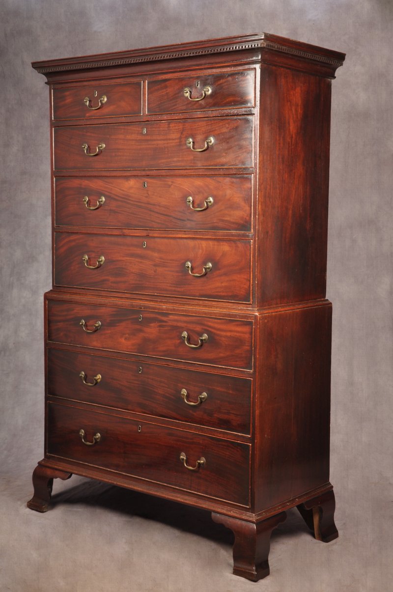 18th Century Mahogany Tallboy
