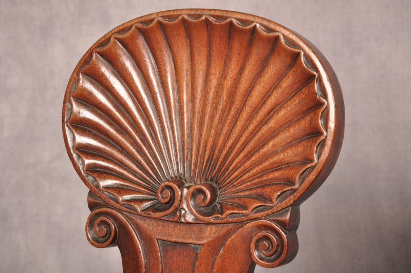 Fine Pair Of Regency Hall Chairs