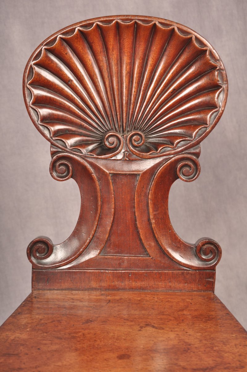 Fine Pair Of Regency Hall Chairs