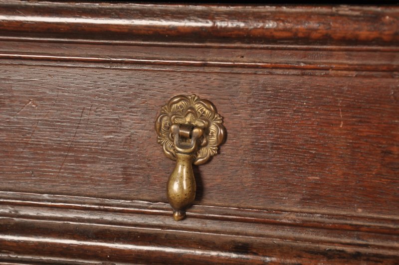 Rare 17th Century Oak Chest Of Drawers